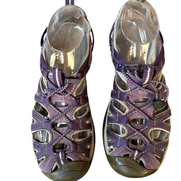 Keen Leather Sandal Water Sport Trail Shoe SZ 9.5 Closed Toe Fishing Boating - Picture 1 of 11